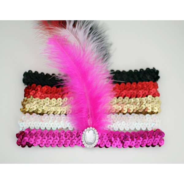 5 ADET  BEYAZ TAŞ DETAYLI PULLU BANT