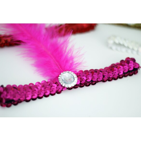 5 ADET  BEYAZ TAŞ DETAYLI PULLU BANT